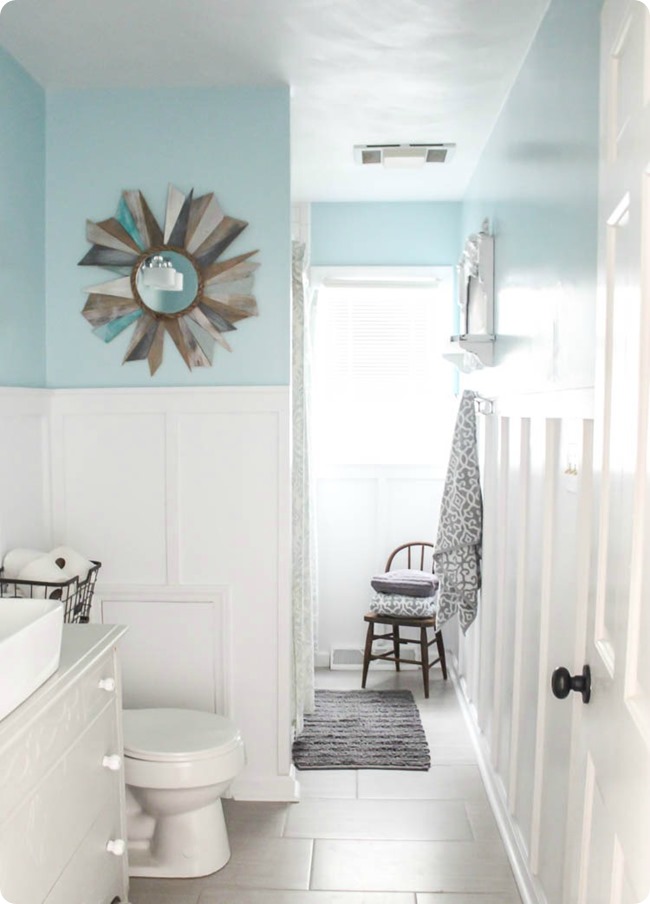 Board and Batten Farmhouse Bathroom Makeover