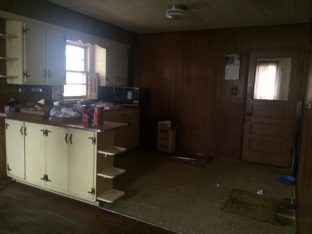 fixer upper home before picture-kitchen