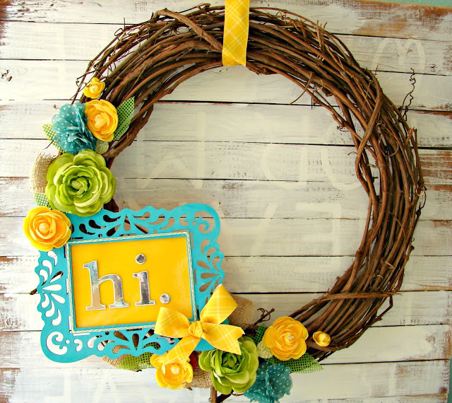 DIY Colorful Wreath