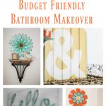 Budget Bathroom Makeover (Adding Colorful Accents)