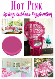 Gorgeous pink inspiration to incorporate into your outdoor decorating this Spring!