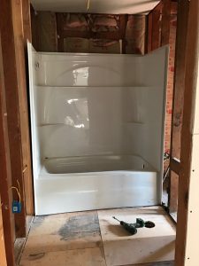 Master Bathroom progress at the Cottage Charmer!