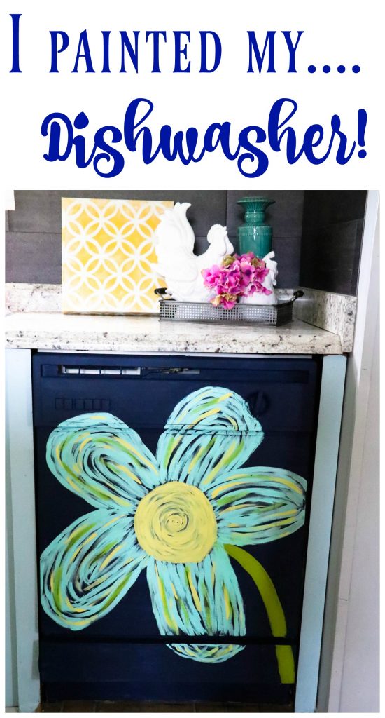 This dingy dishwasher was completely transformed with PAINT!You heard right...a painted dishwasher!  You have got to see this!!