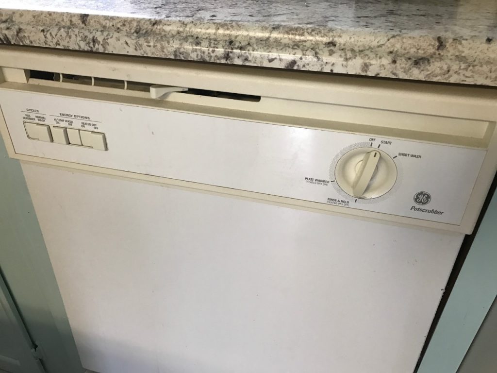 This dingy dishwasher was completely transformed with PAINT! You heard right...a painted dishwasher! You have got to see this!