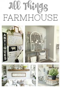 If you love FARMHOUSE, you will love this post! Endless inspiration for all things farmhouse related! Definitely a must pin for the farmhouse lover!