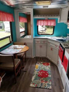 GORGEOUS free camper makeover on a tight budget! These before and afters are amazing! A must see project.