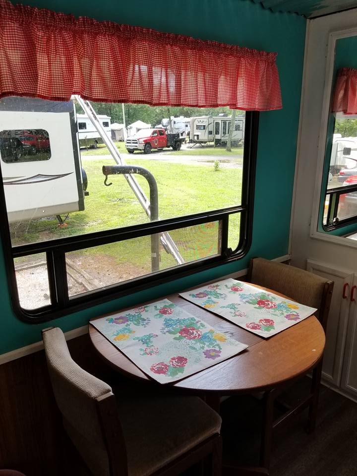 GORGEOUS free camper makeover on a tight budget! These before and afters are amazing! A must see project.
