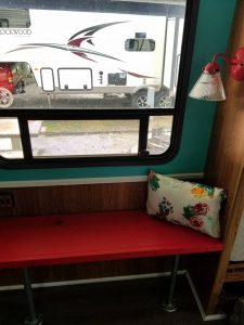 GORGEOUS free camper makeover on a tight budget! These before and afters are amazing! A must see project.