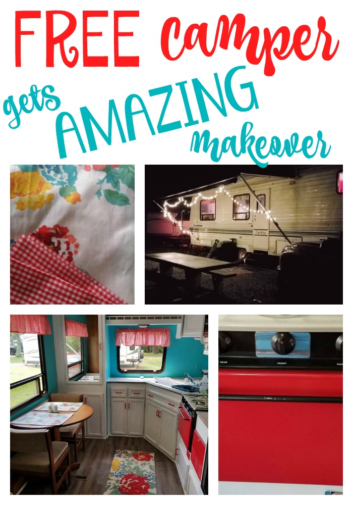 GORGEOUS free camper makeover on a tight budget! These before and afters are amazing! A must see project.