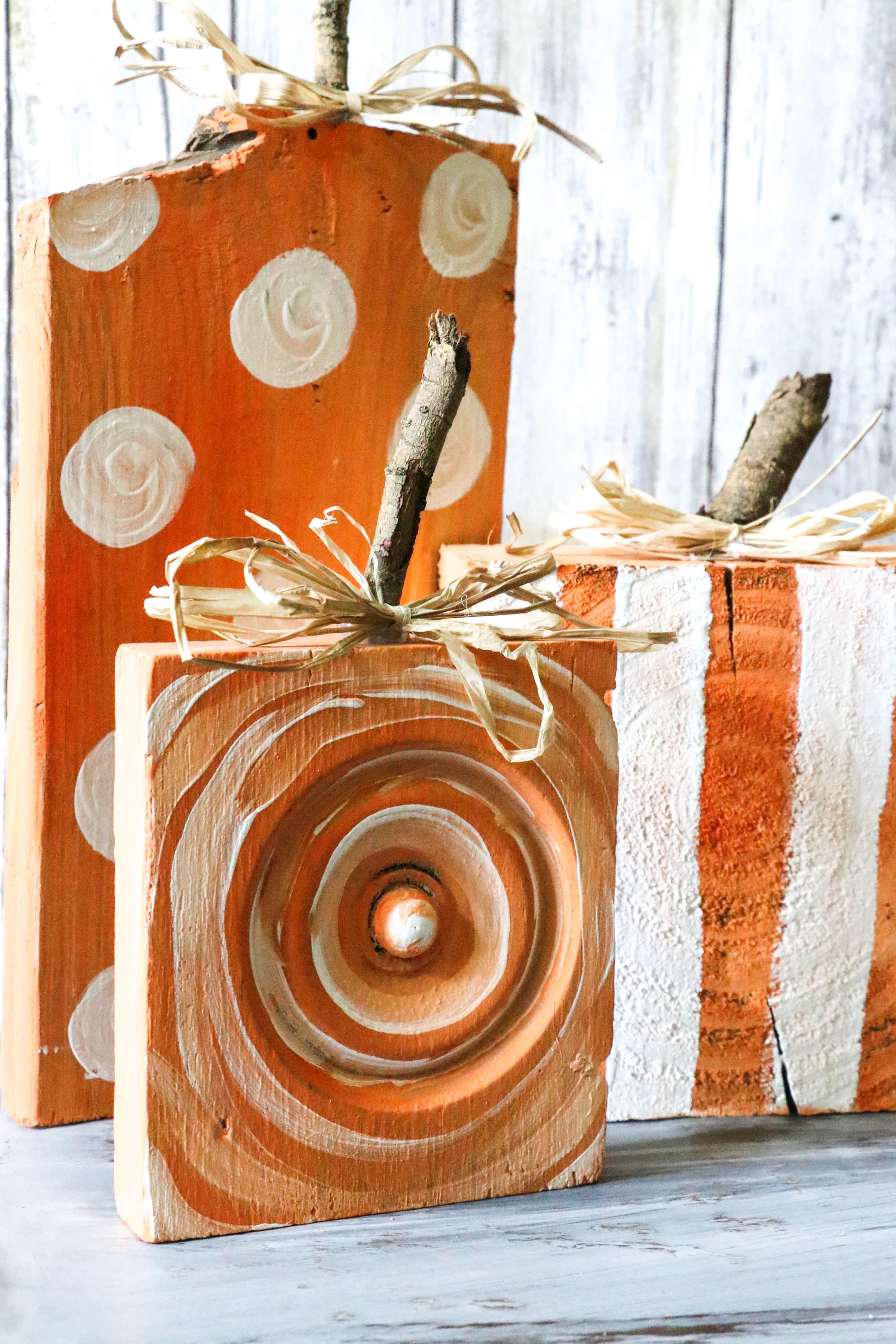 DIY Scrap Wood Pumpkins