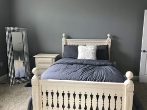 Beautiful blush and gold bedroom makeover!