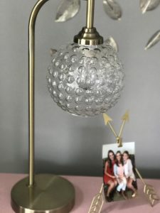 Beautiful blush and gold bedroom makeover!