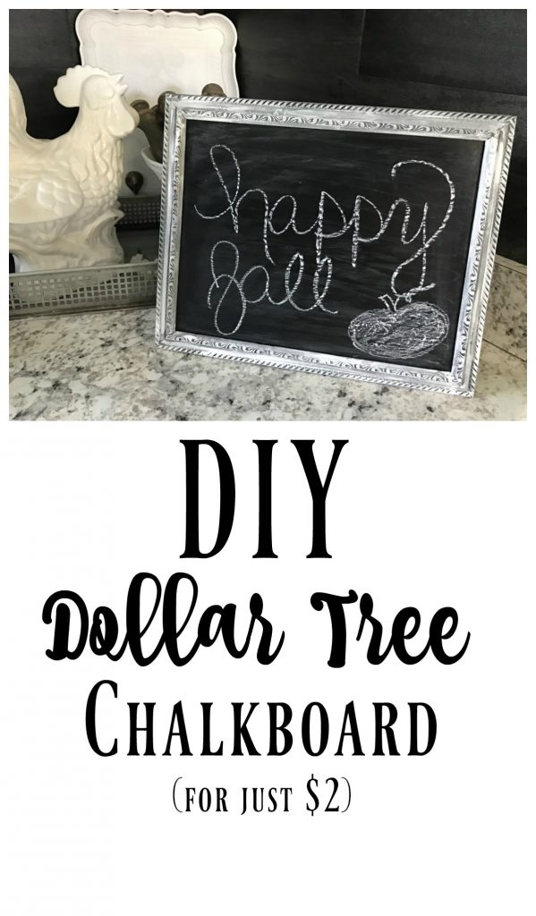 This DIY Dollar Tree Chalkboard is one of those fun and easy 5 minute projects that costs hardly anything! 