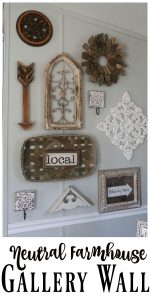 Gorgeous, completely neutral farmhouse gallery wall!