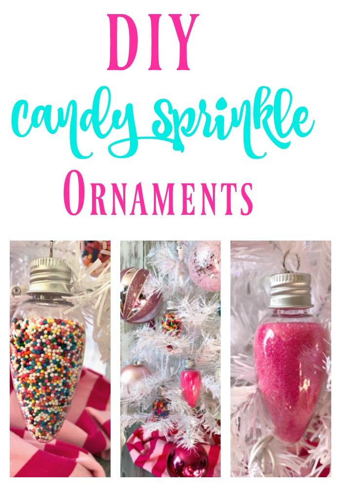 DIY Candy Sprinkle Ornaments!