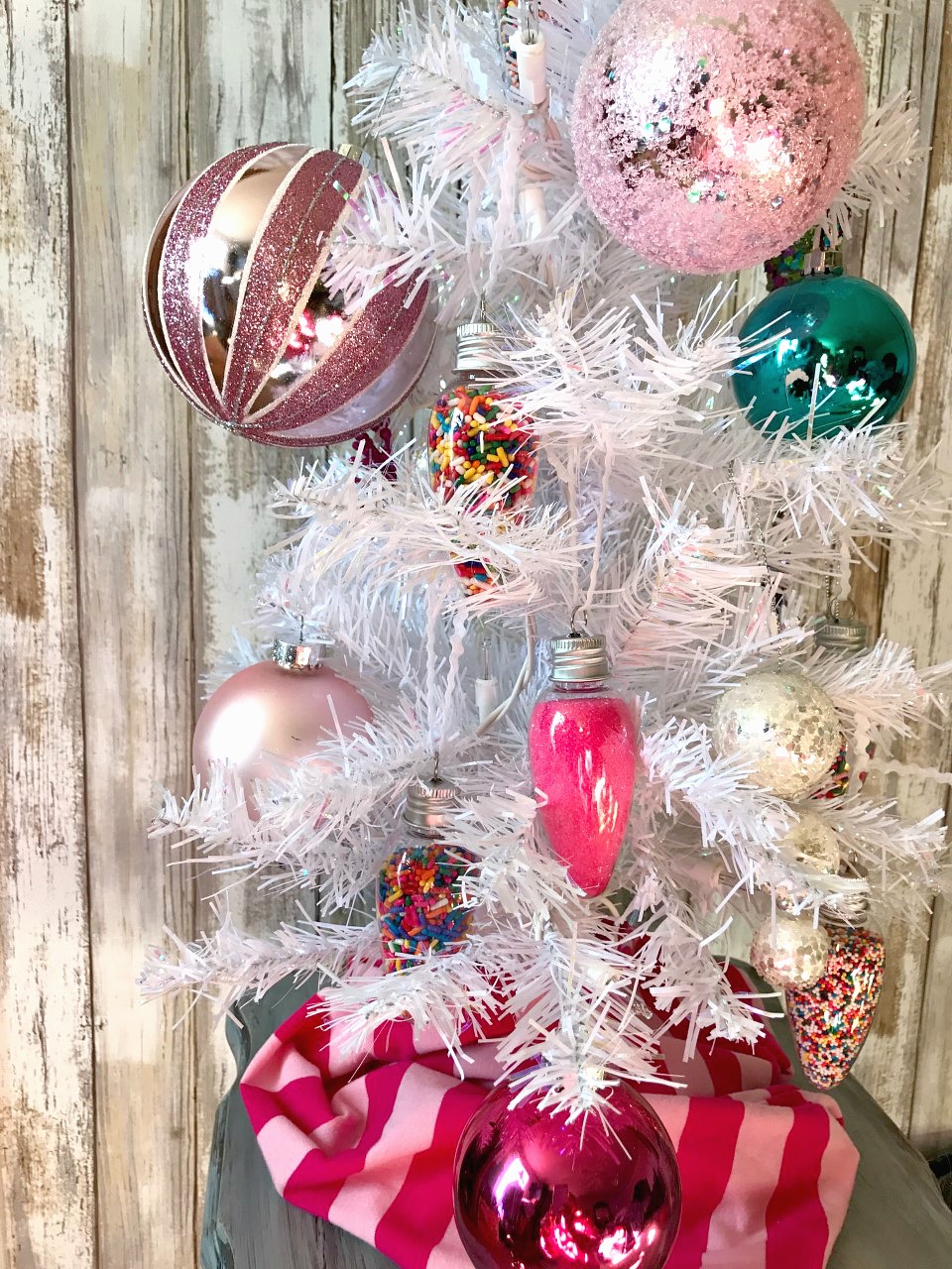 DIY Candy Sprinkle Ornaments