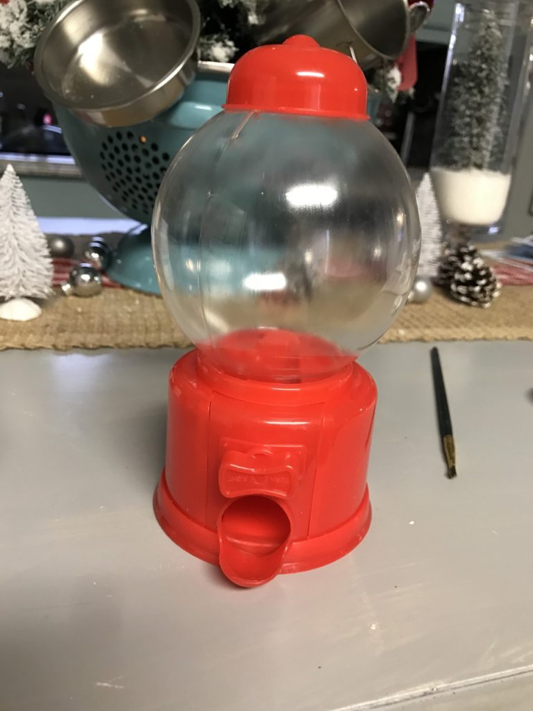 DIY Dollar Tree Snow Globes from a Gumball Machine!