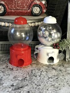 DIY Dollar Tree Snow Globes from a Gumball Machine!