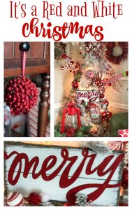 A beautiful and funky red and white Christmas!