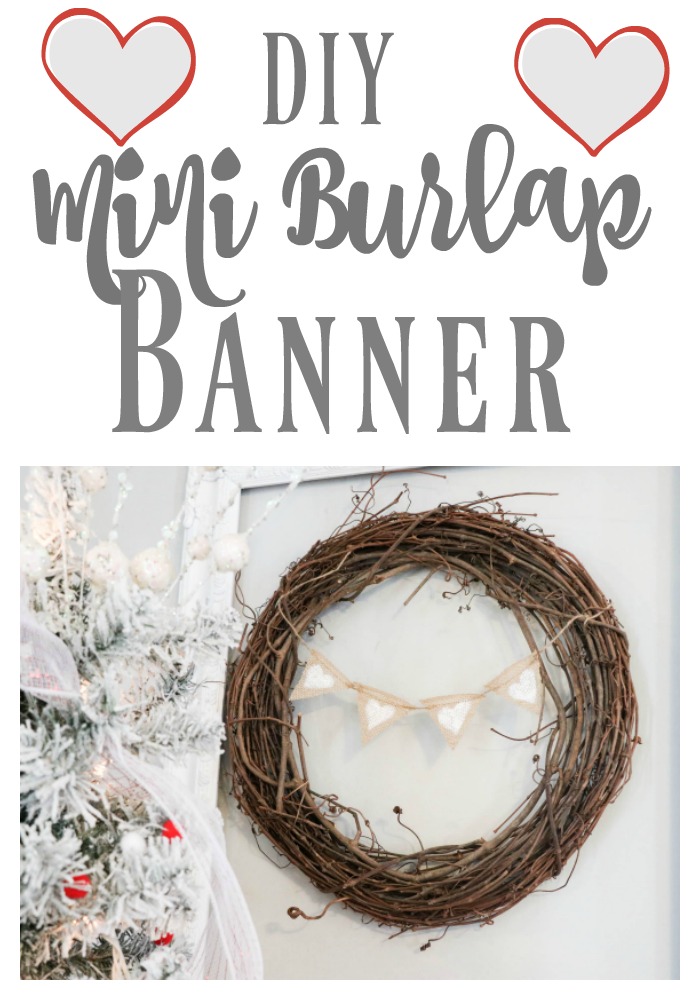 Super Easy DIY Mini Burlap Banner