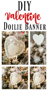 DIY Valentine's Doilie Banner