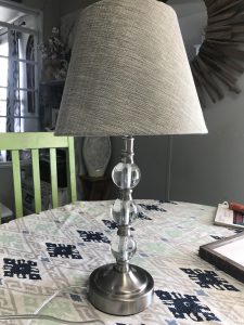 This super cute and easy DIY transformed this plain jane lamp into the cutest accessory for this little girl's room!