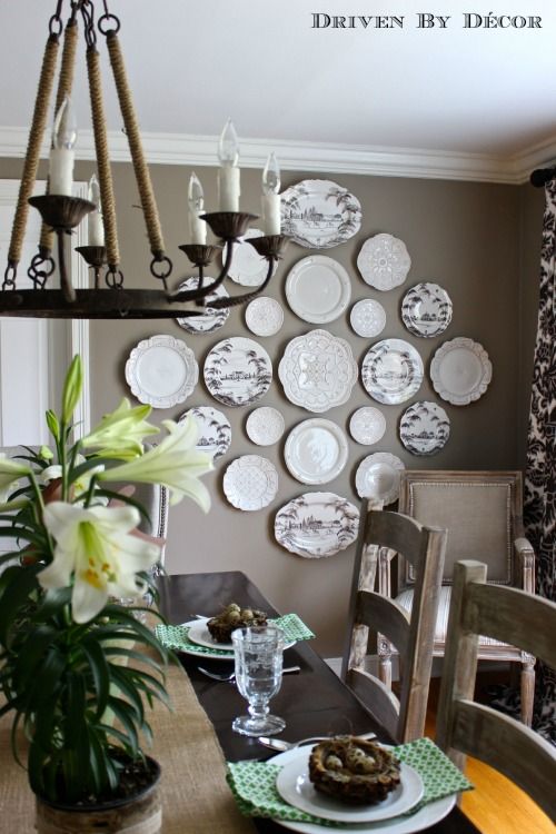 Gorgeous plate wall inspiration for your home!