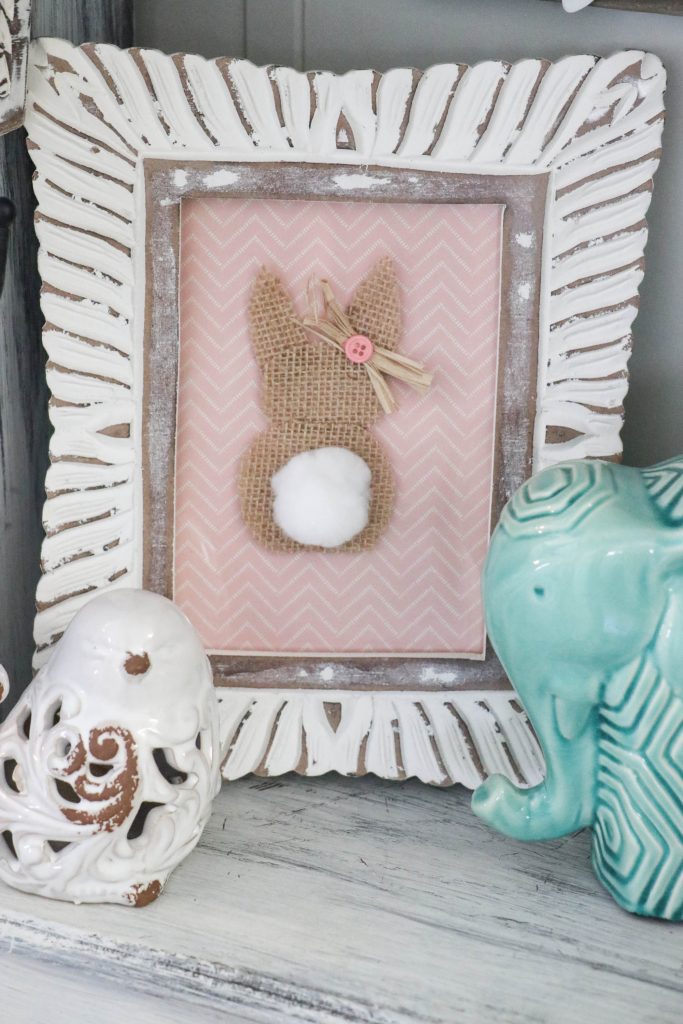 Fast and easy DIY burlap bunny rabbit!