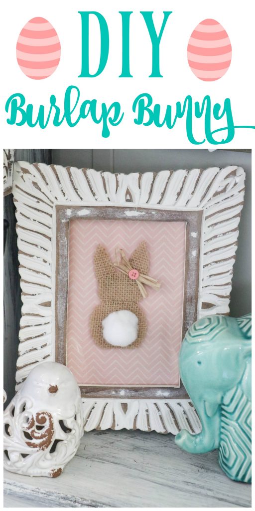 Fast and easy DIY burlap bunny rabbit!