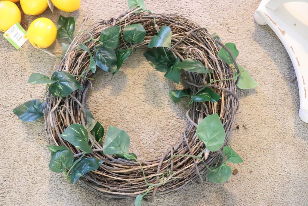 SUPER cute and EASY Diy Lemon Wreath with Dollar Store materials!