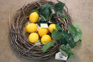 SUPER cute and EASY Diy Lemon Wreath with Dollar Store materials!