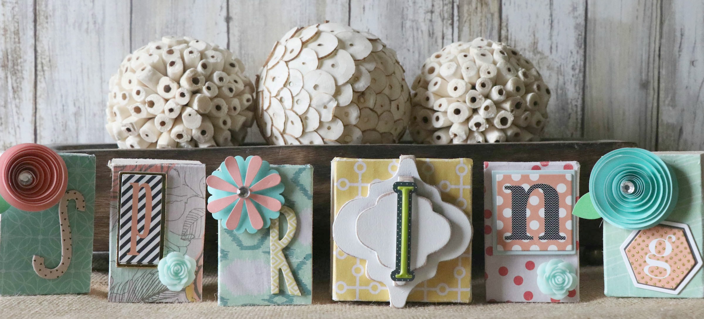 Fun and Easy DIY Spring Letter Blocks!