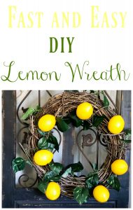 SUPER cute and EASY Diy Lemon Wreath with Dollar Store materials!