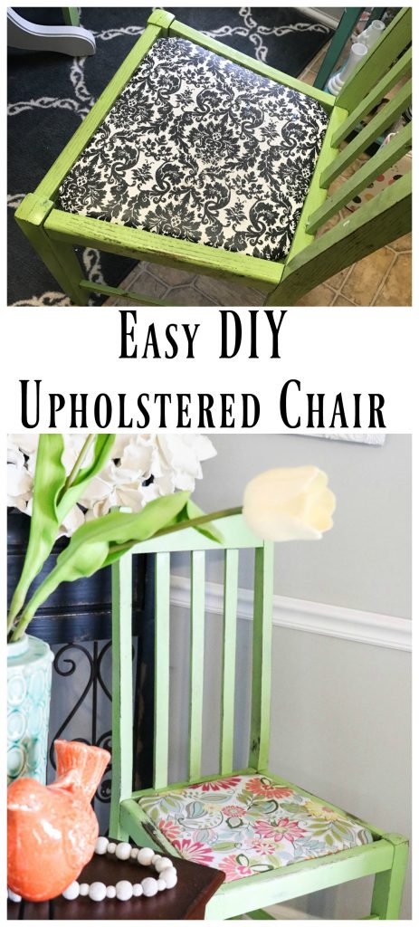 Super Easy DIY upholstery project for kitchen chairs!