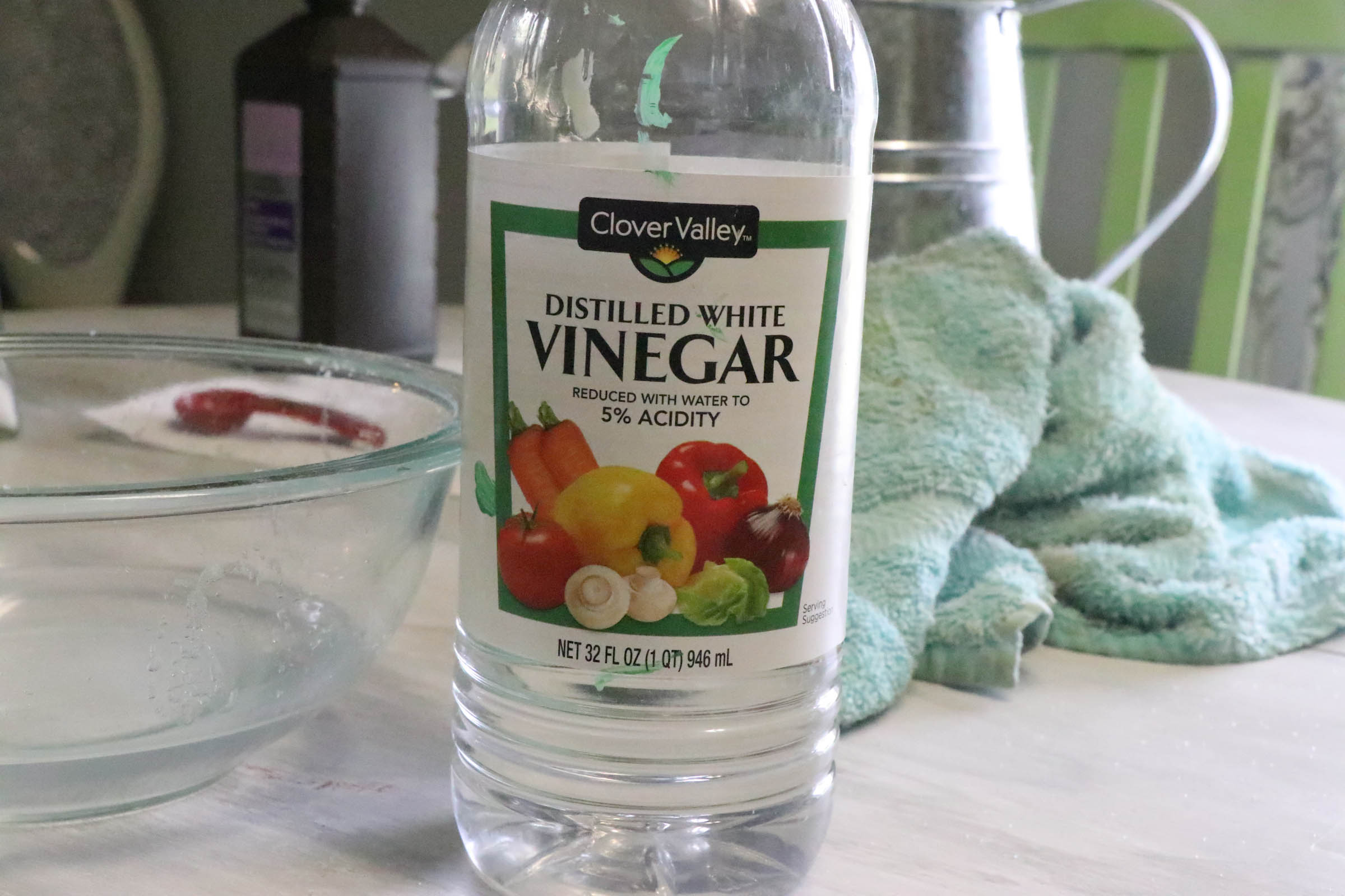 White vinegar on sale galvanized metal