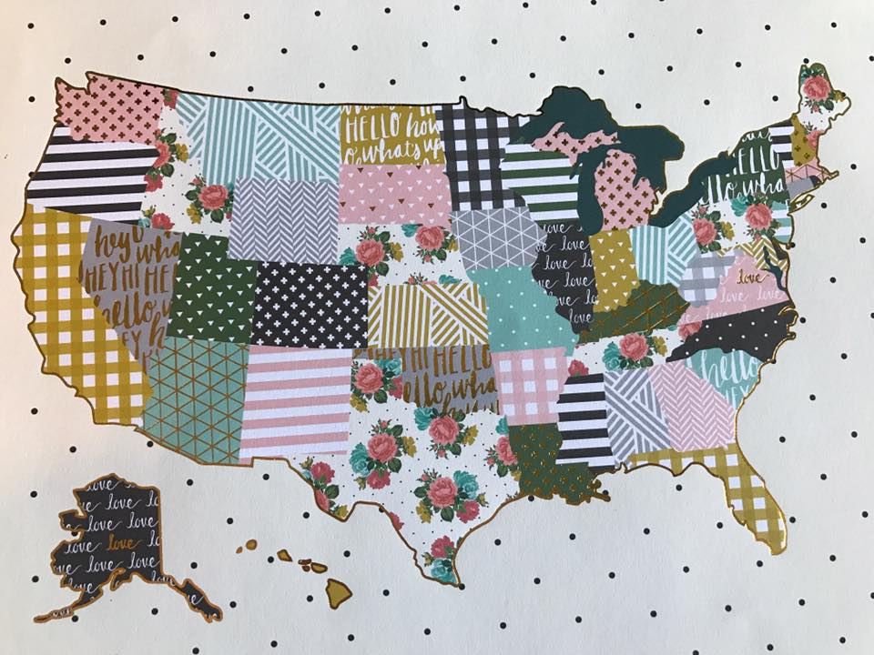 Add character to your home with this DIY scrapbook paper art and an old spray painted frame! 
