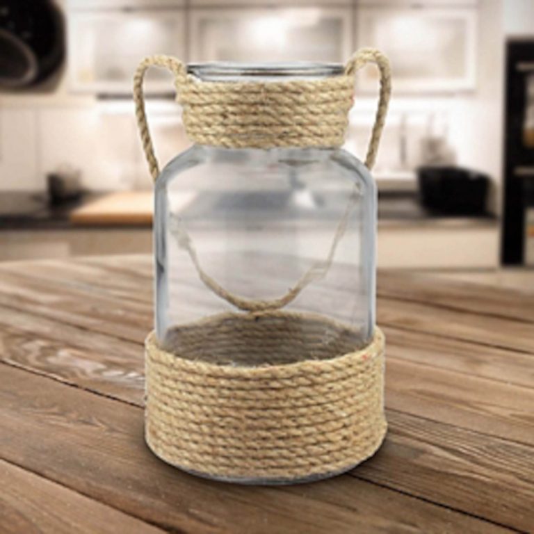 DIY Dollar Tree Rope Vase A Nautical DIY you are sure to love! Re