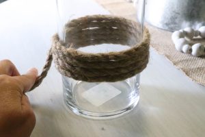 diy dollar tree rope vase/rope vase/diy nautical vase