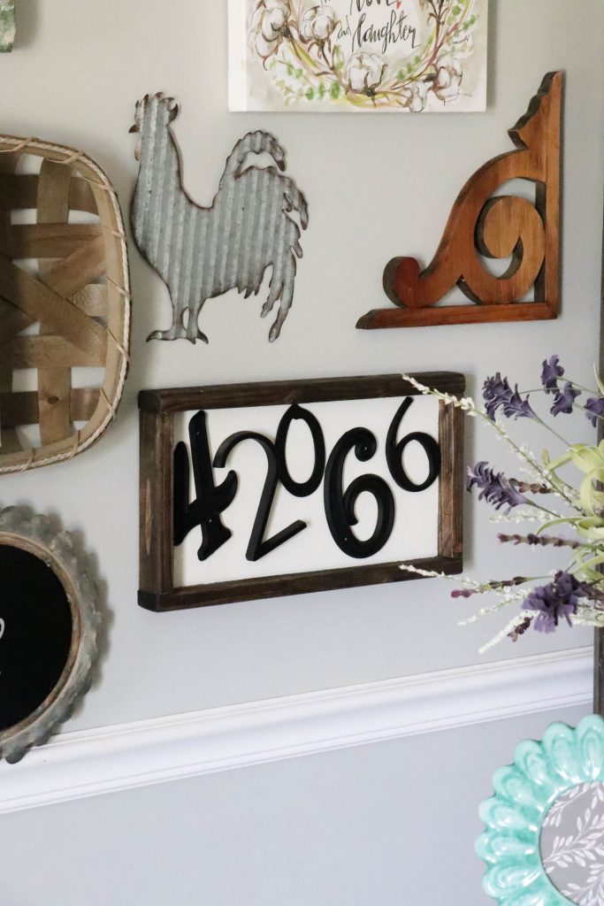 Make this super simple DIY Zip Code Wood Sign house numbers from your local hardware store!