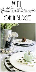 budget friendly fall tablescape image
