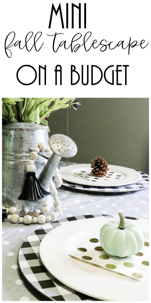 budget friendly fall tablescape image