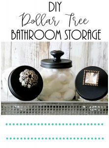 DIY dollar tree bathroom storage