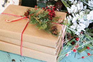 DIY Covered Books for Christmas decor