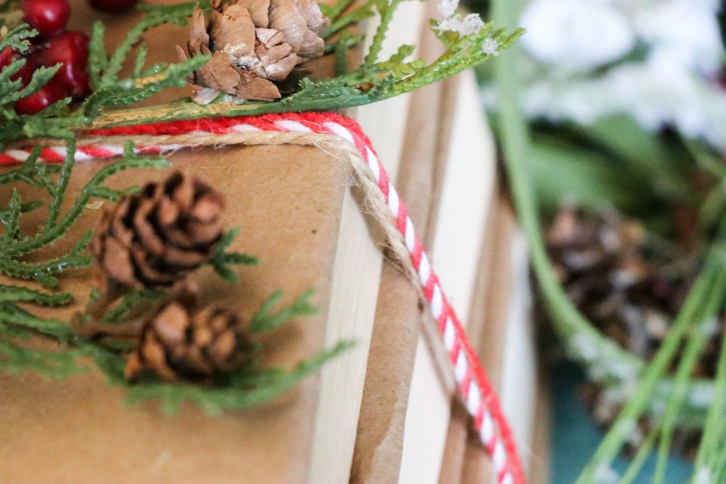 DIY Covered Books for Christmas decor