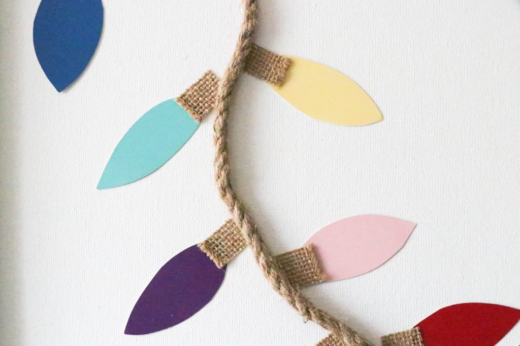 DIY Paint Chip Christmas Lights