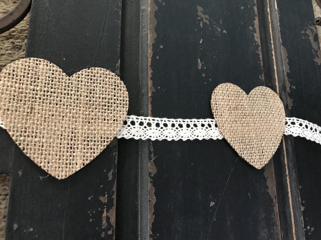 DIY Burlap Valentine's Banner