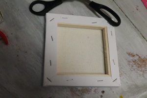 Diy reverse canvas decor