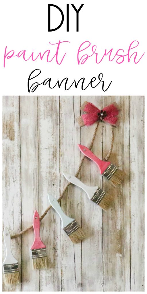 How to make your own DIY Paintbrush garland!