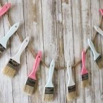 DIY Paint Brush Garland