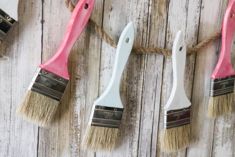 DIY Paint Brush Garland ReFabbed